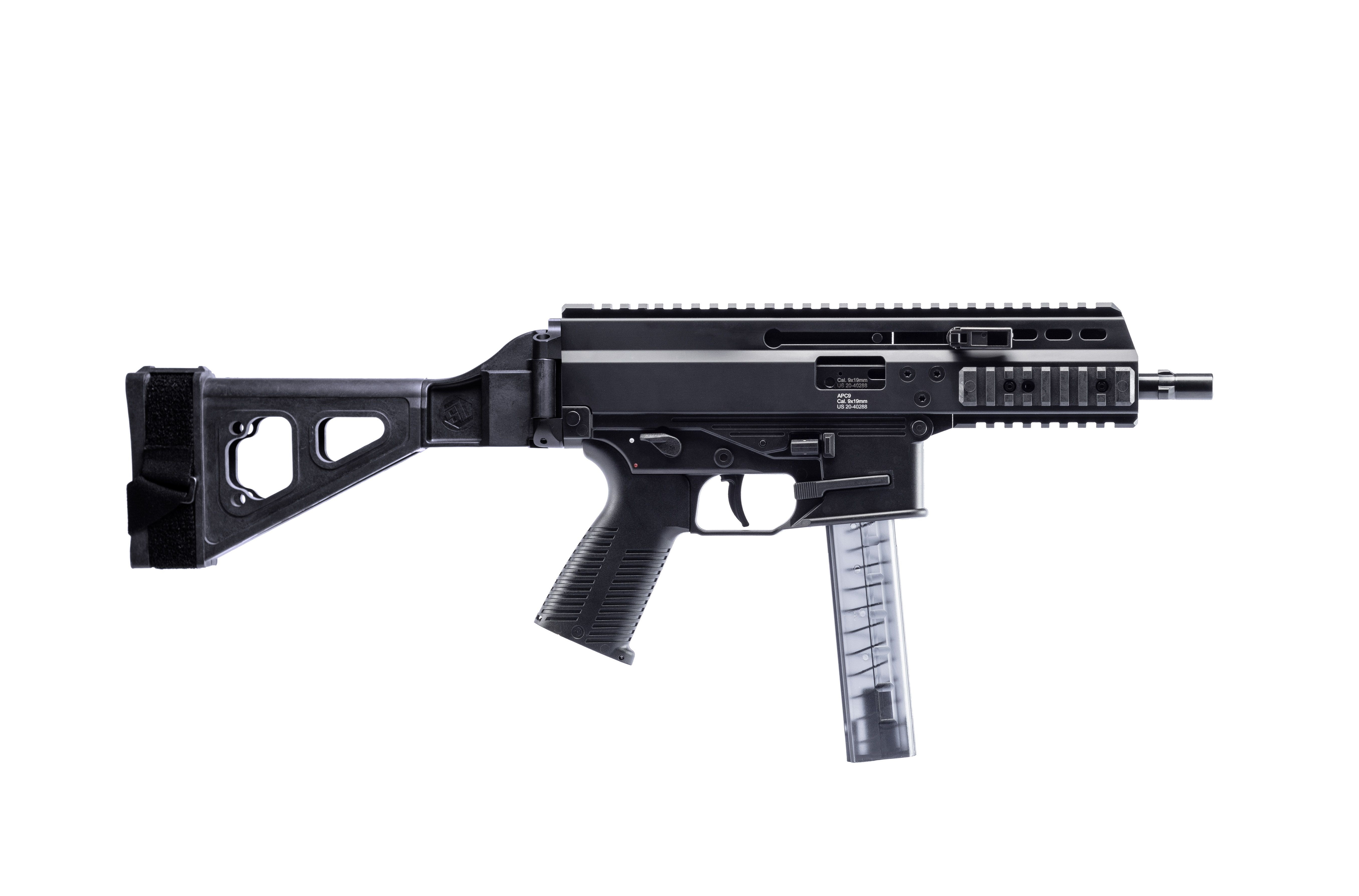 B&T BT-36039-SB APC9 Pro 9mm 7" Black Semi-Auto Pistol 30+1