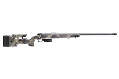 a black and silver rifle