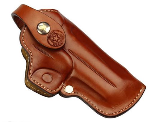 Bond Arms BAH-RT-350-TN-R-CP Leather Clip Holster RH Tan 1.25"-1.5" Belt