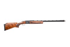 a brown and black rifle