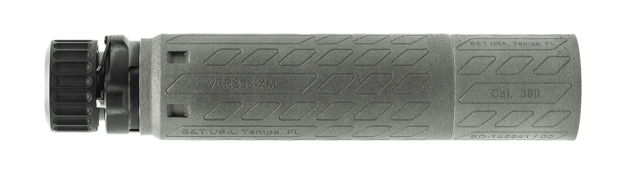 B&T SD-145543 Print-X VERS36-XM 1.70" Anodized Grey Titanium Suppressor