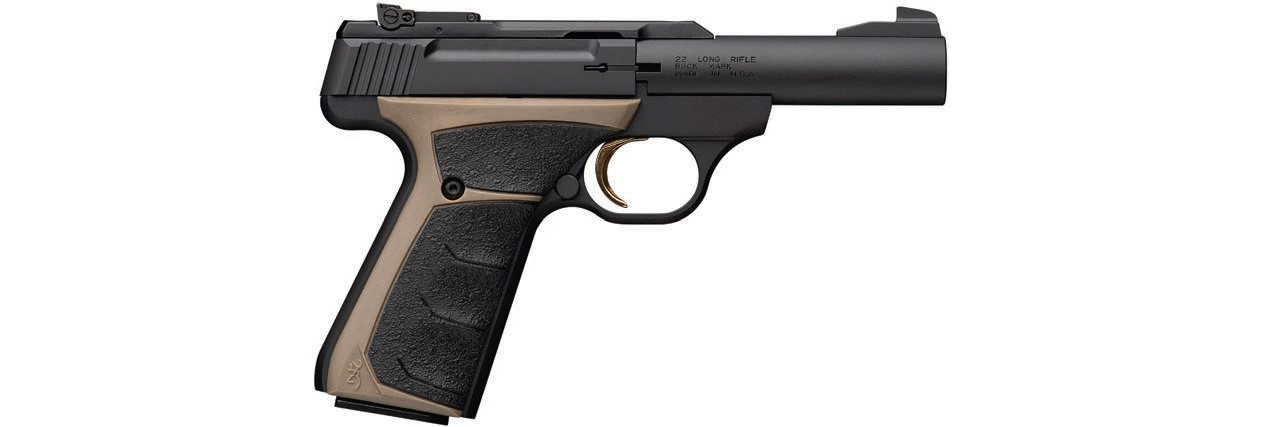 Browning 051603490 Buck Mark 22LR Pistol 10+1 FDE/Black Ultragrip FX