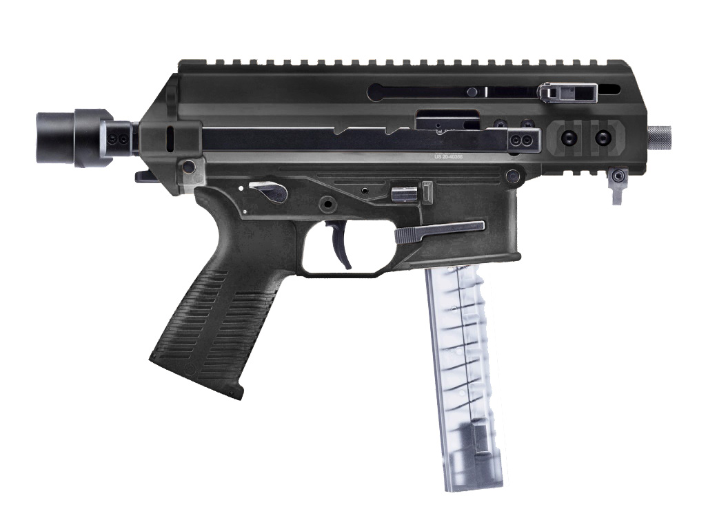 B&T Firearms BT-36176502 APC9K 9mm Luger 30+1 4.30" Black Steel Barrel