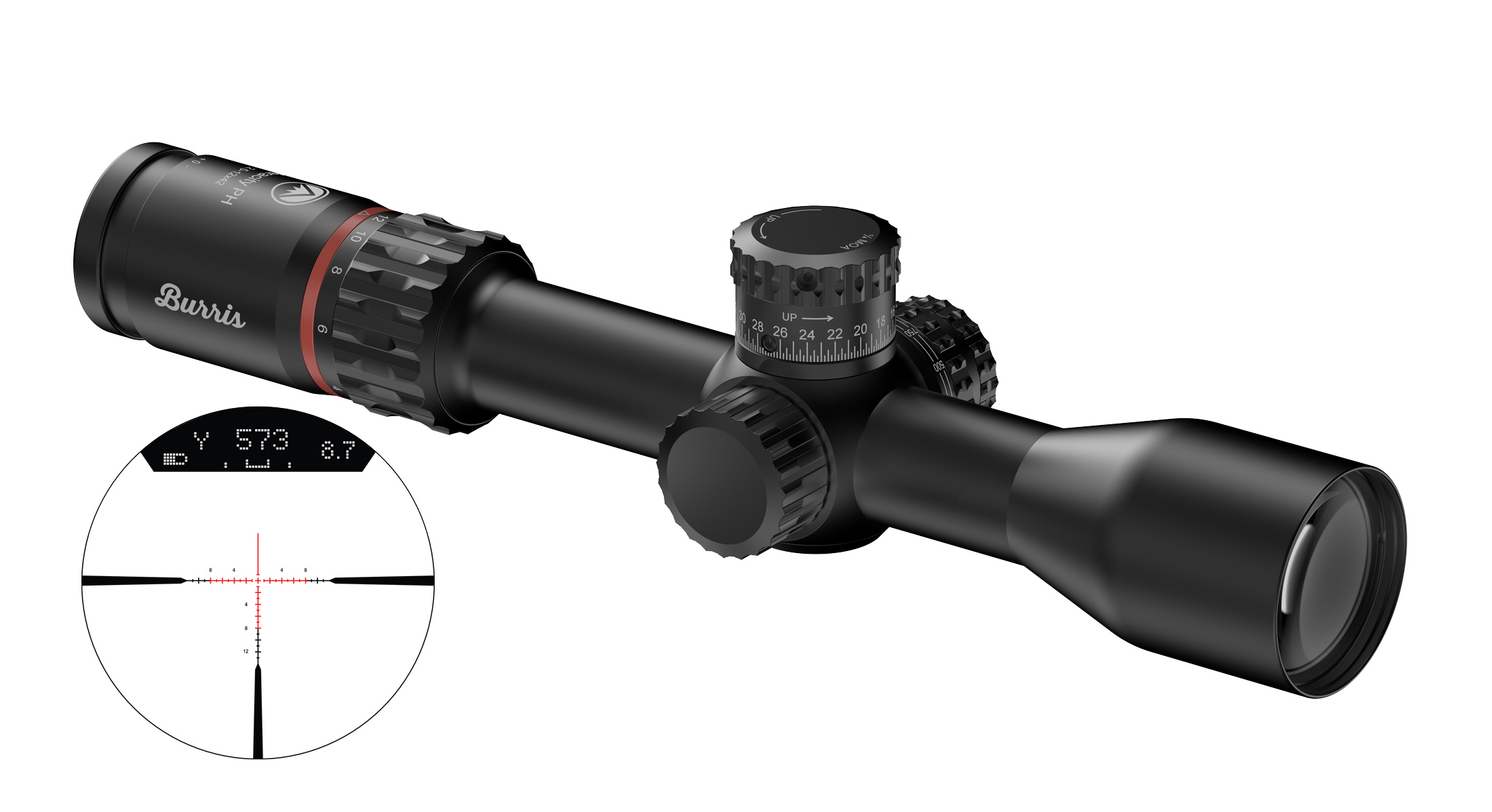BURRIS Veracity PH 2.5-12x42 Illum 3PW Wind MOA FFP Riflescope 200201