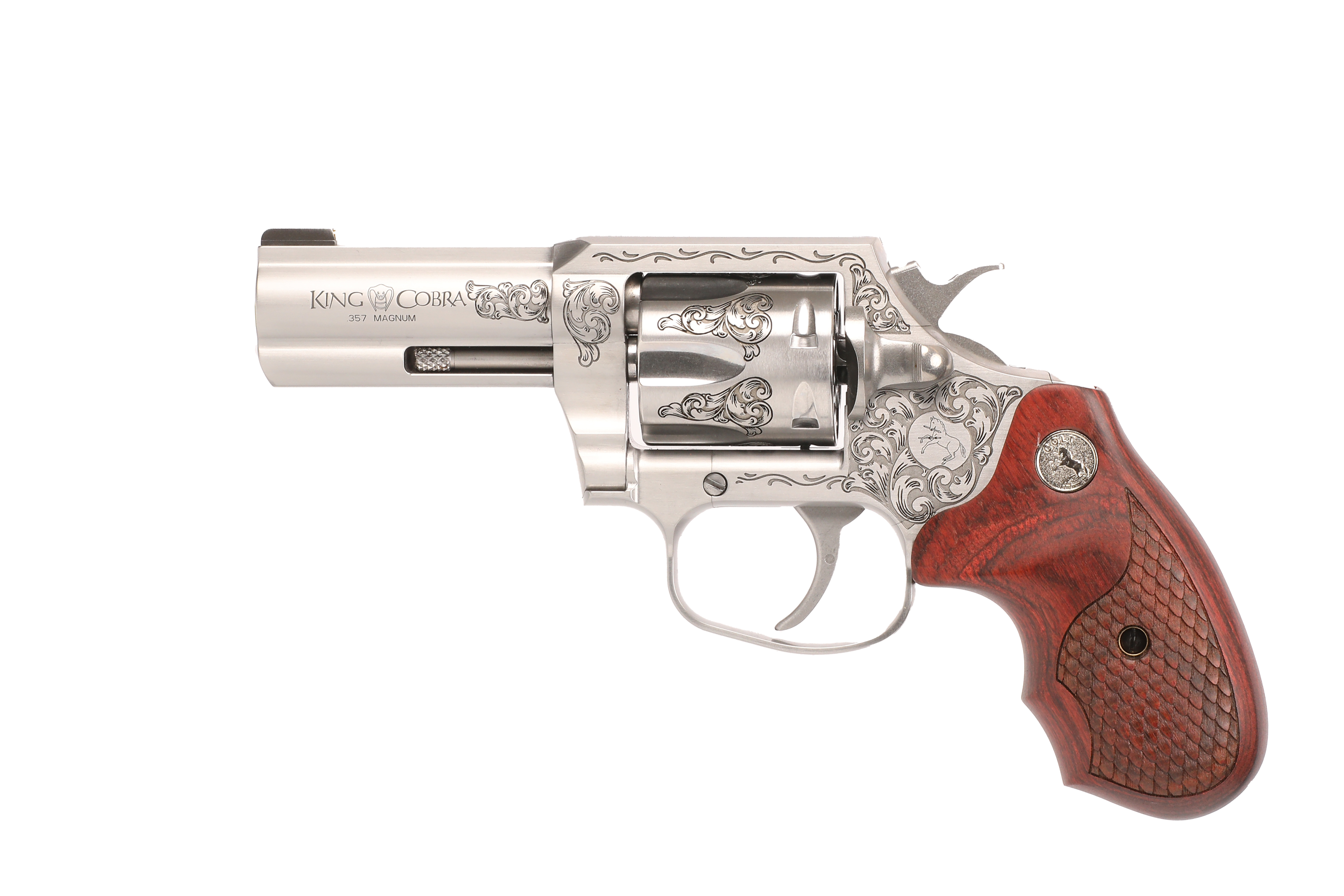 Colt KCOBRA-SB3BB-TLSTGW King Cobra 357 Magnum 3" Stainless Revolver