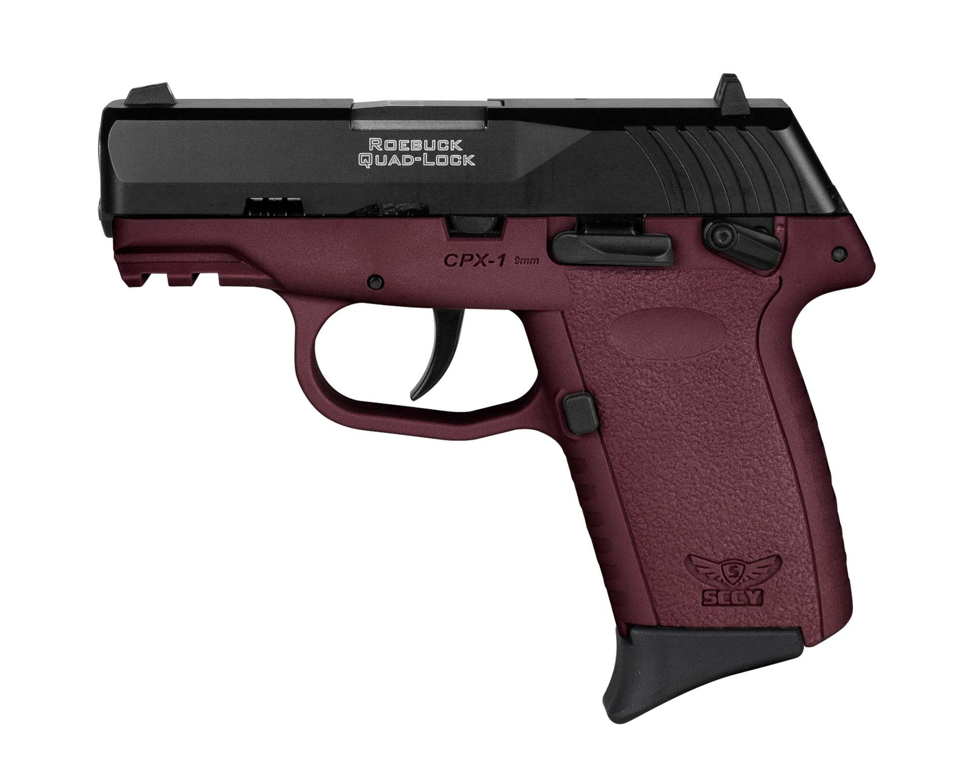 SCCY CPX1CBCRG3 9mm 10+1 3.1" Crimson Red Polymer Black Nitride Slide