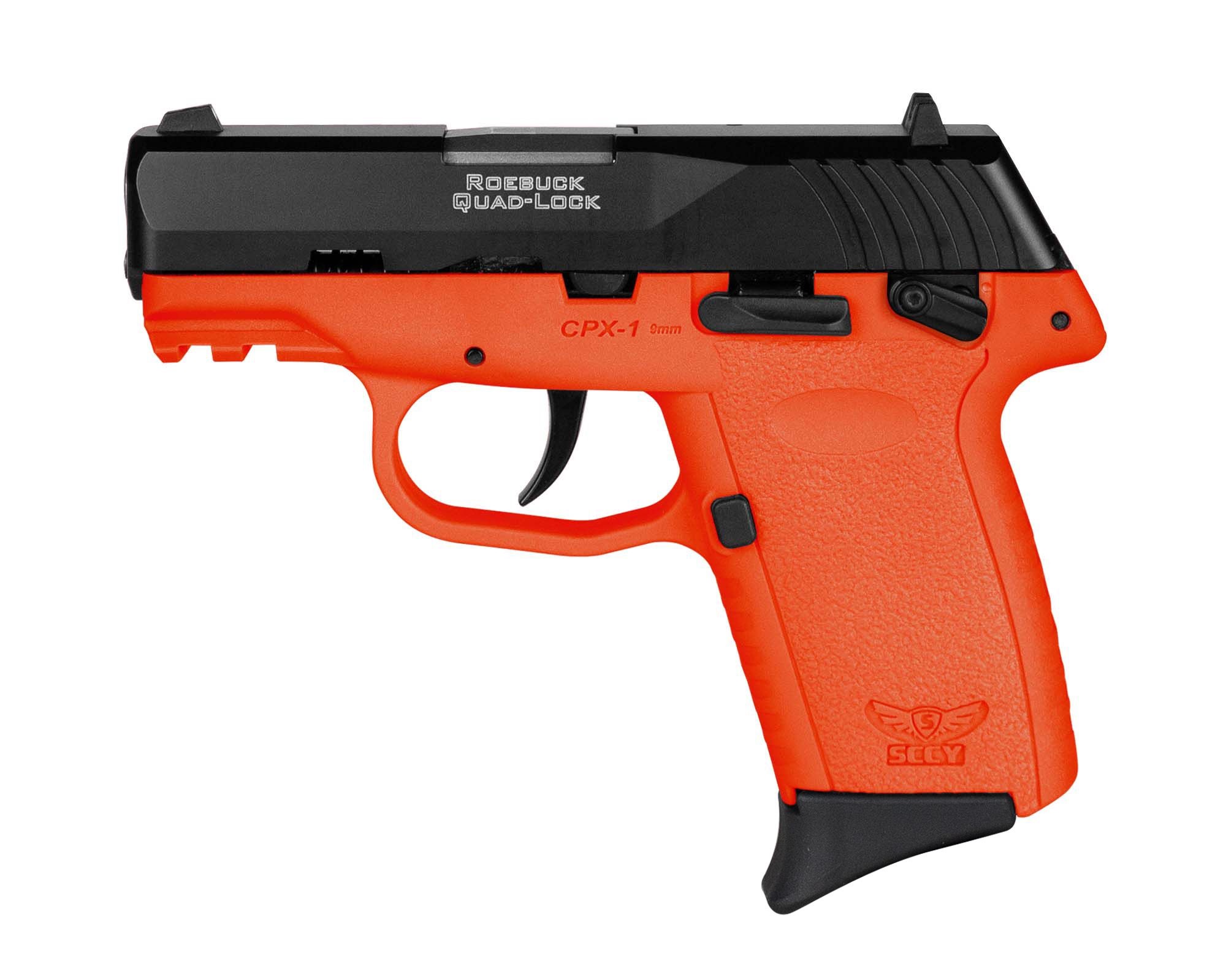 SCCY CPX-1 Gen3 9mm 10+1 3.1" Orange Polymer Black Slide