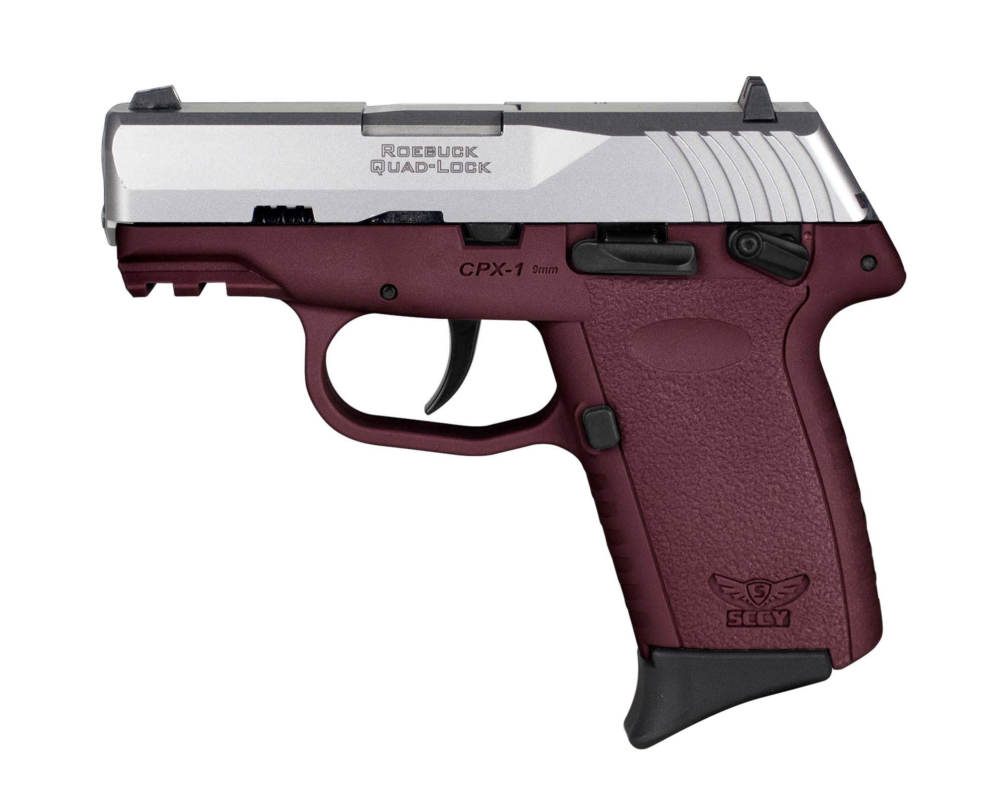 SCCY CPX1TTCRG3 9mm 10+1 3.1" Crimson Red Polymer Pistol w/Rail