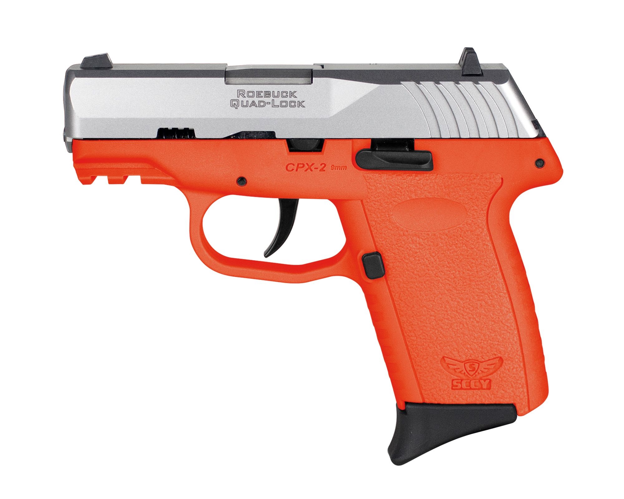 SCCY CPX-2TTORG3 Gen3 9mm 3.1" 10+1 Orange Stainless Slide Polymer