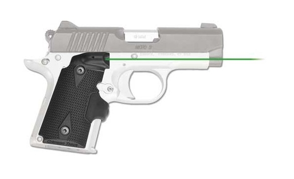 Crimson Trace 01-5620-1 LG-409G Lasergrips Black Green Laser Kimber Micro 9 - Crimson Trace Corporation - 0.50" AT 50 FT