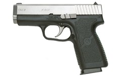 a black handgun with a white background with Springfield Armory in the background