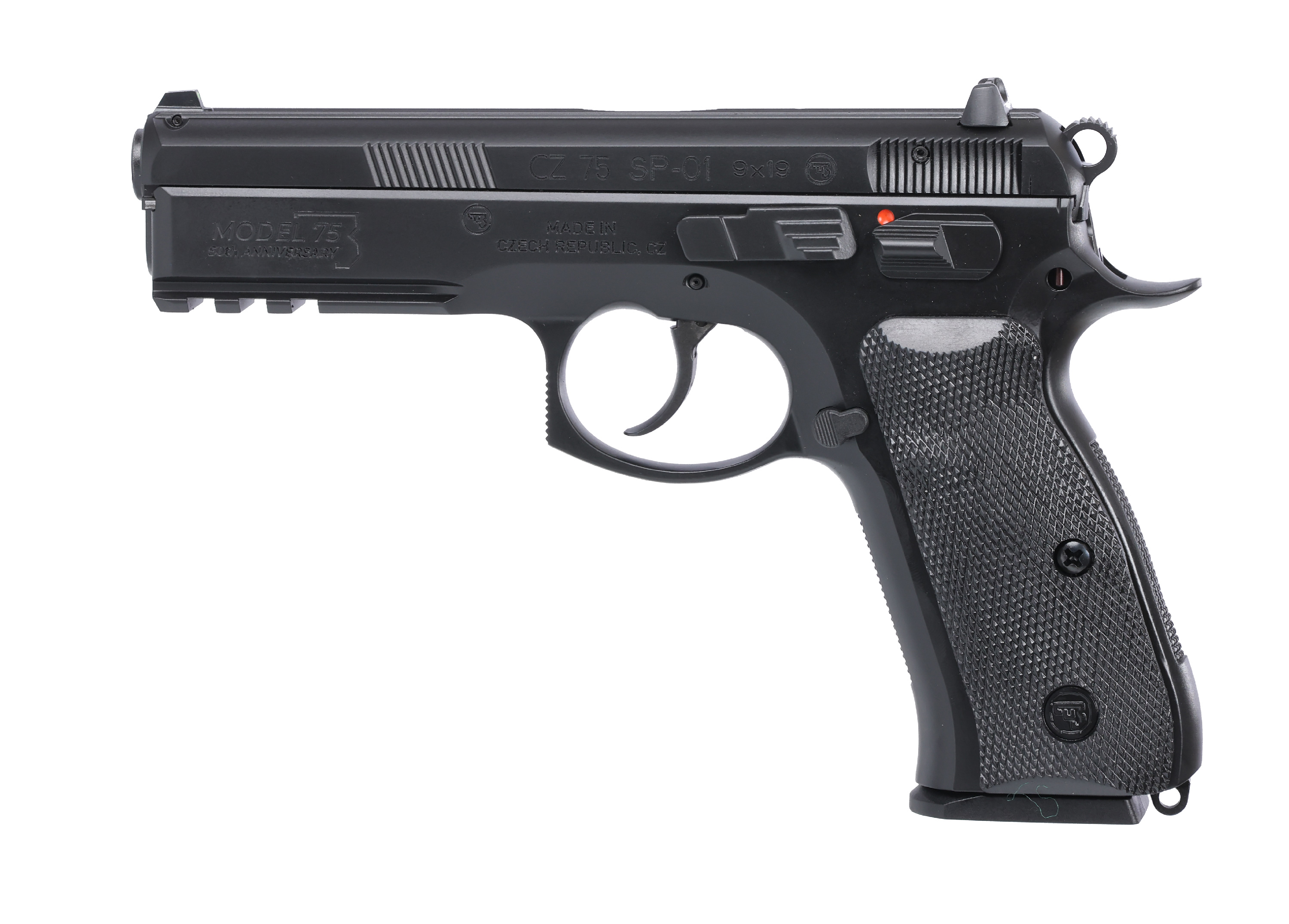 CZ 75 SP-01 Anniversary Elite Handgun 9mm Luger 10rd Magazines(2) 4.6 Barrel Steel Frame Manual Safety