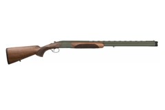 a brown and black rifle