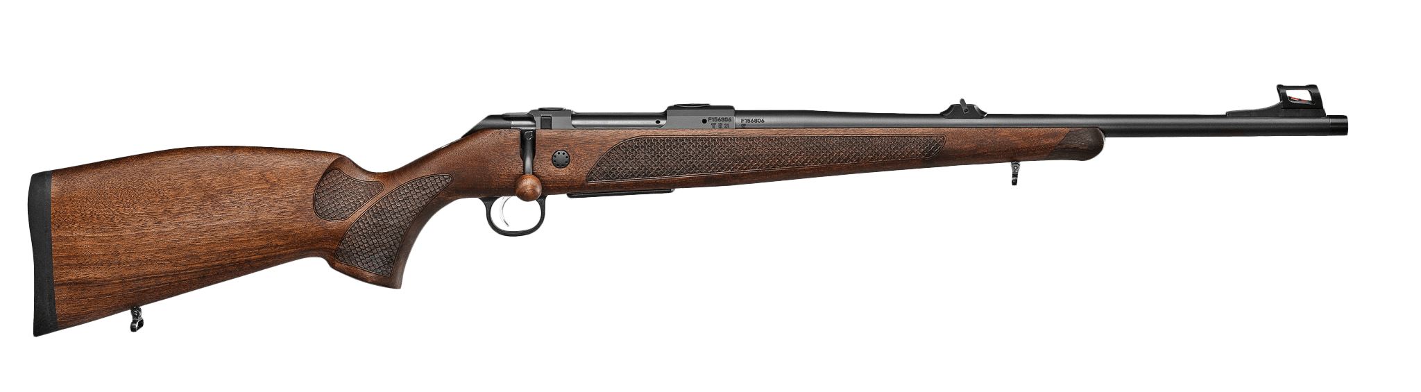 CZ-USA 07302 CZ 600 Lux .308 Win 20" Black Steel Walnut Bavarian Stock