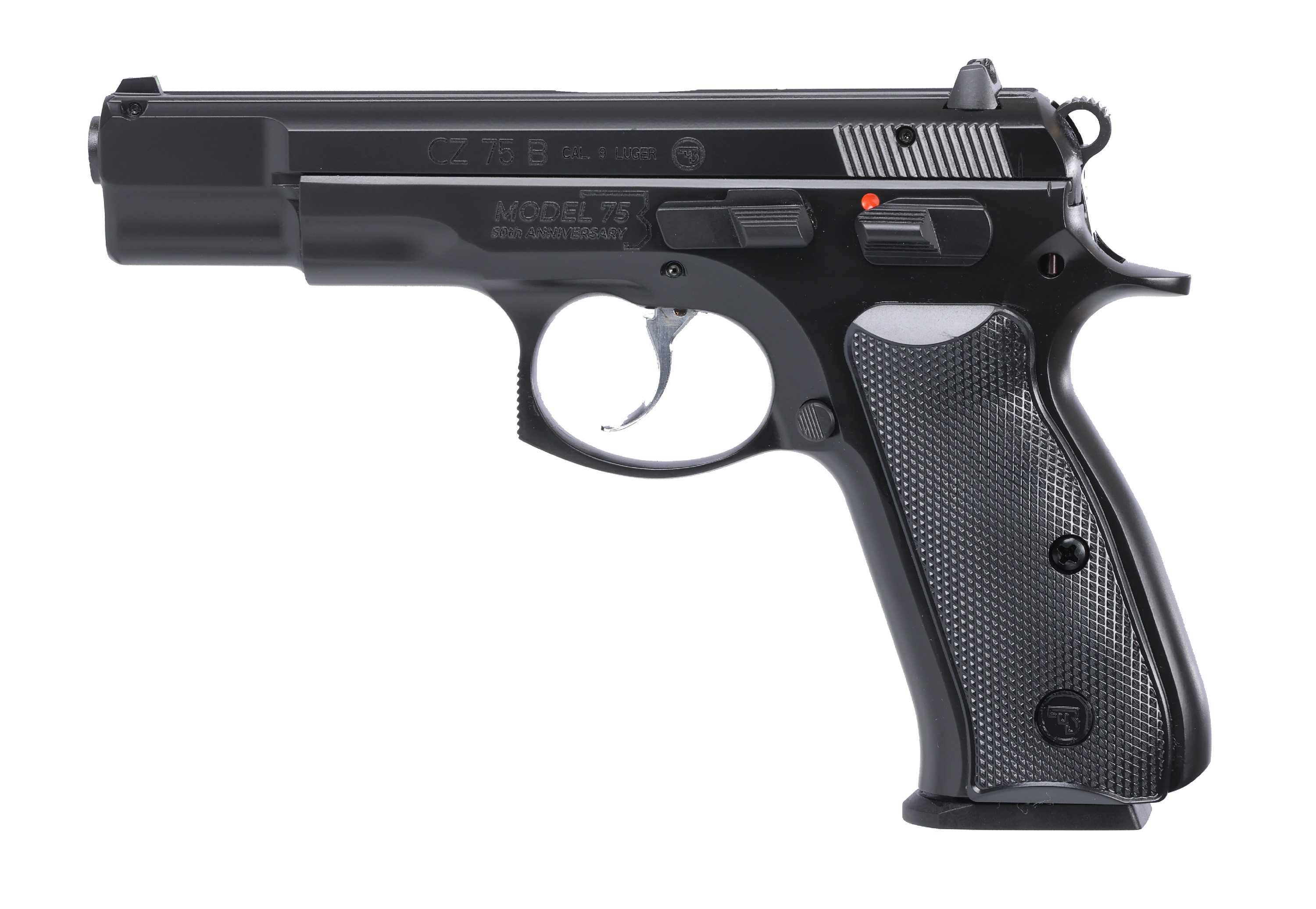 CZ 75 B Anniversary Elite Handgun 9mm Luger 10rd Magazines(2) 4.6 Barrel Steel Frame Manual Safety
