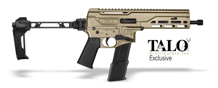 Diamondback DB1680L301 DBX Pistol 5.7 x 28mm 8" Bright Nickel Cerakote Semi-Auto Pistol - Diamondback Firearms - 5.7 x 28mm