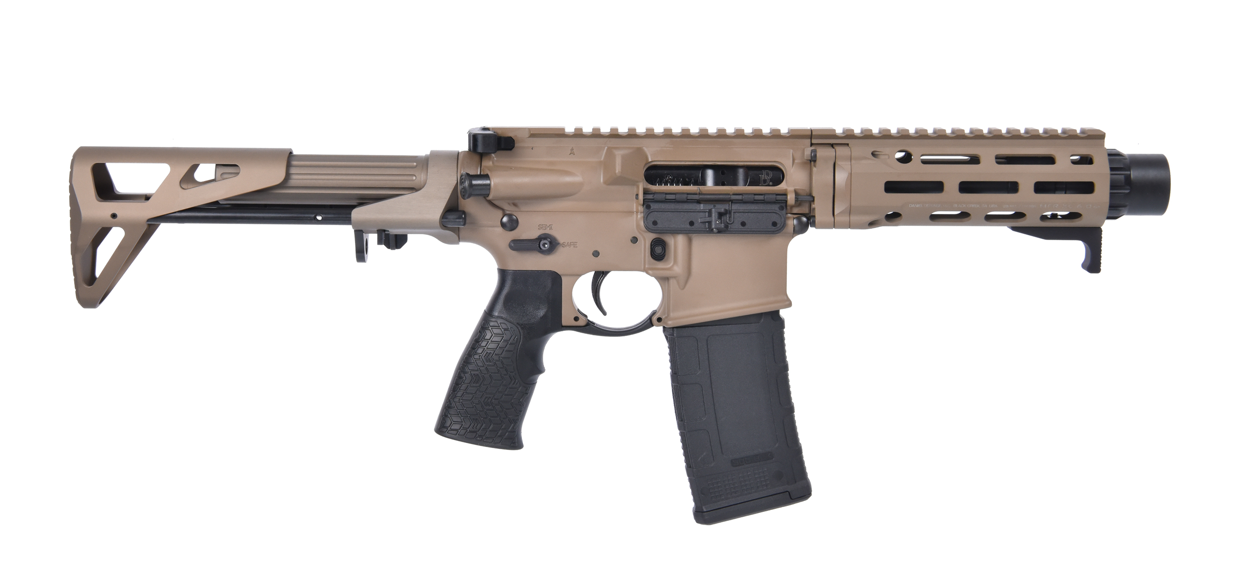 Daniel Defense 02-088-03085-047 DDM4 PDW SBR 300 AAC 7" FDE 30+1