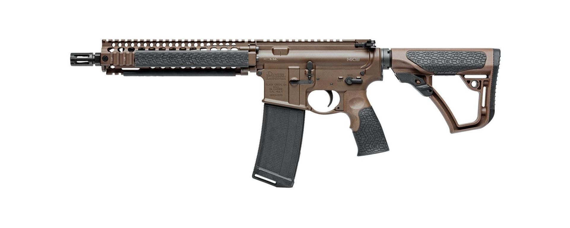 Daniel Defense 02-088-15028-011 MK18 SBR 5.56 NATO 10.3" Mil-Spec+ Brown