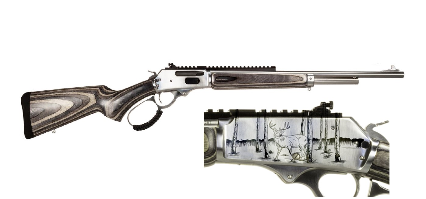 ROSSI R95 30-30 WIN 20" BBL. SS LAMINATE DEER ENGRAVING