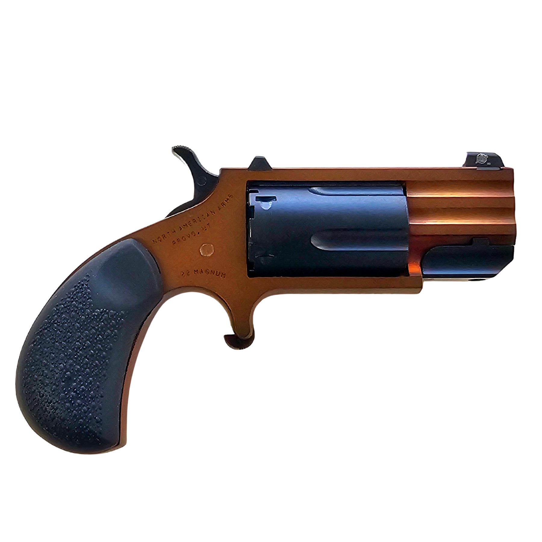 NAA Pug Dusk Mini-Revolver .22 Mag 1" Barrel Orange/Blue Grip 5-Round TALO Exclusive - NAA - 22 Magnum