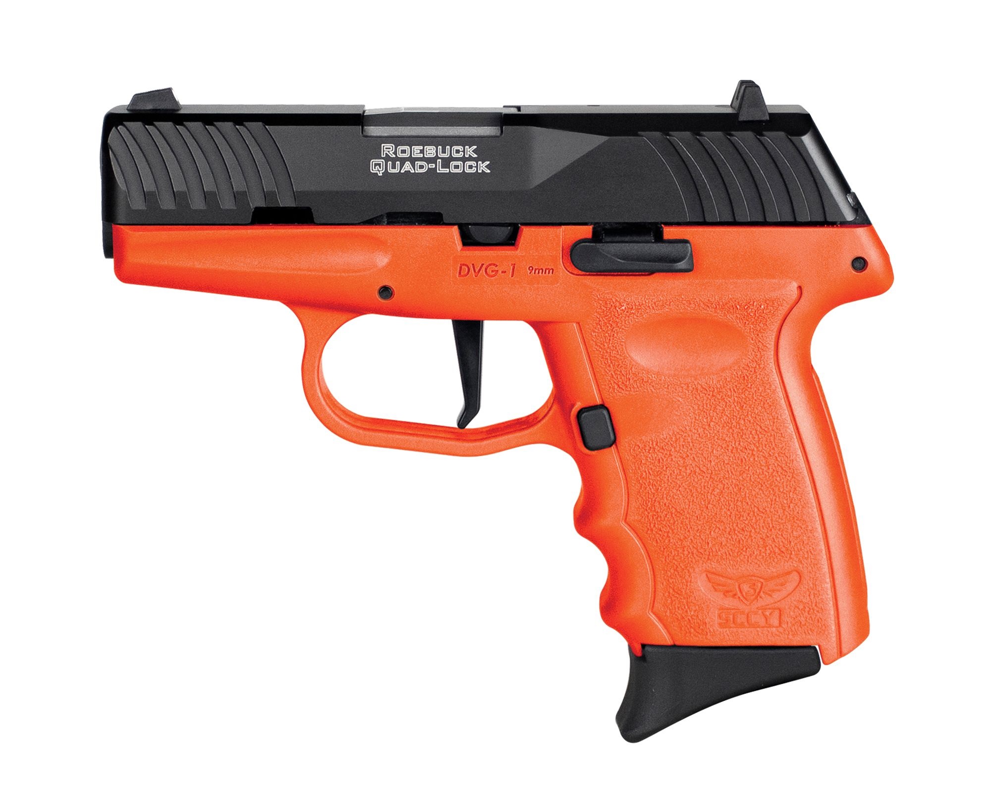 SCCY DVG-1CBOR 9mm 3.1" Black/Orange Semi-Auto Pistol 10rd