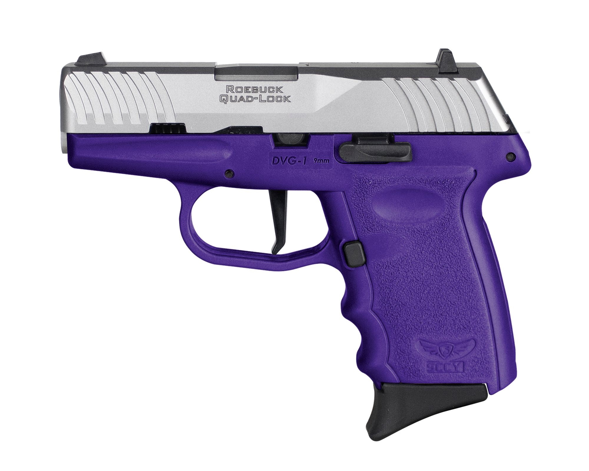 SCCY Roebuck Quad-Lock 9mm Pistol 10+1 3.1 Satin Stainless Steel