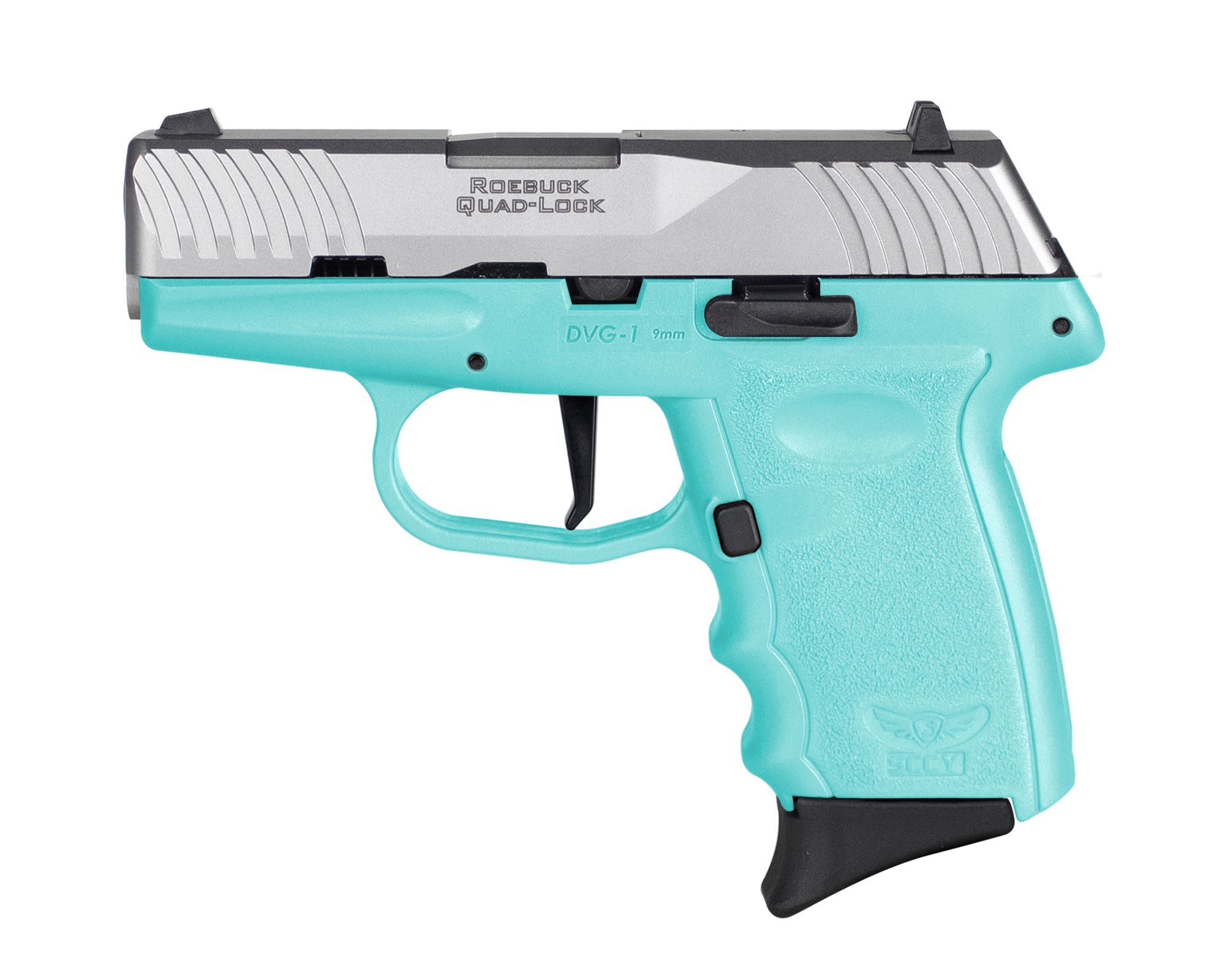 SCCY ROEBUCK 9MM Pistol, Satin Stainless Steel, 10+1 Capacity, 3.1" Barrel