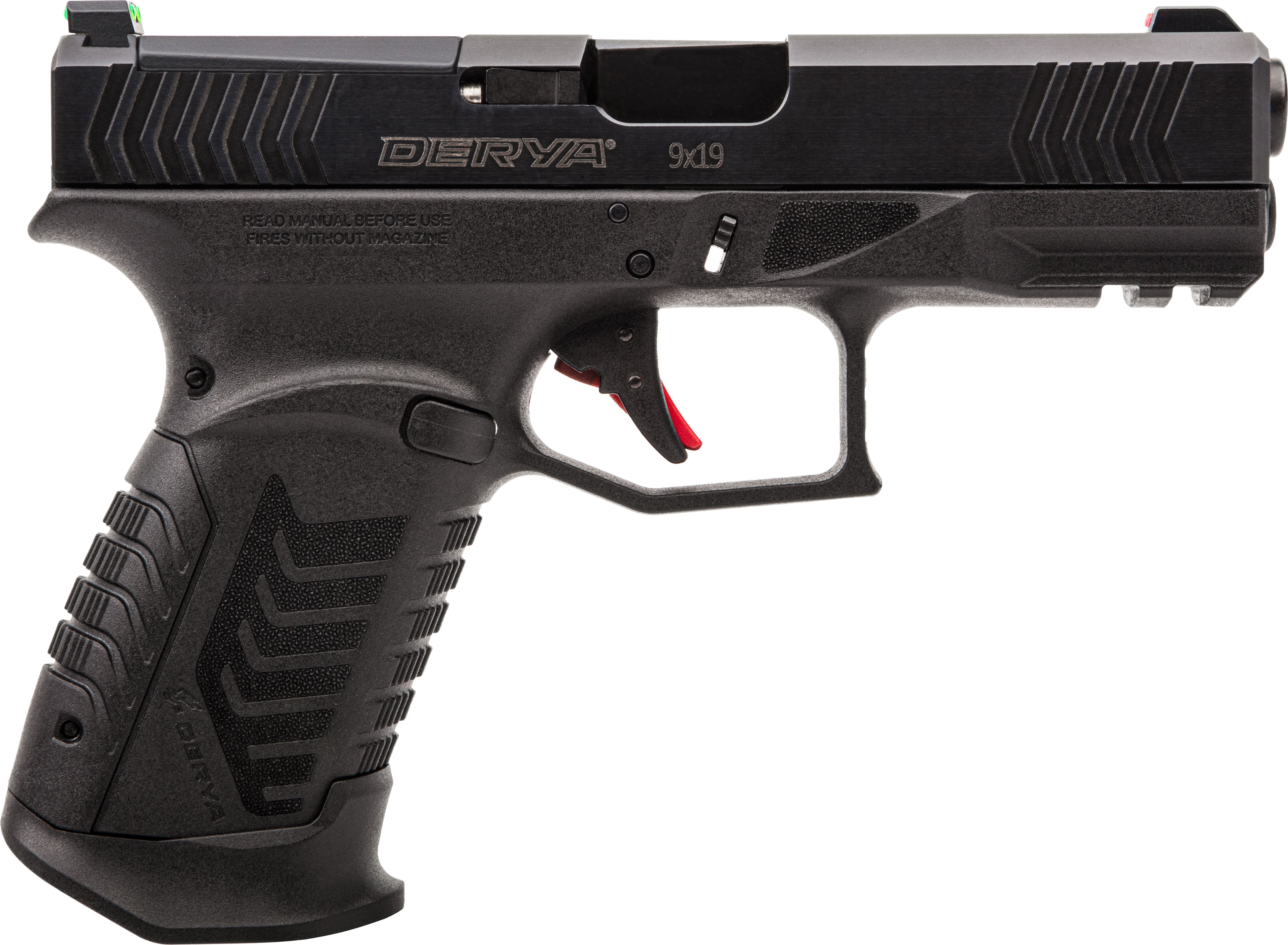 Derya DY9US 9mm 15rd Semi-Auto Pistol 4.02" Black Optics Ready