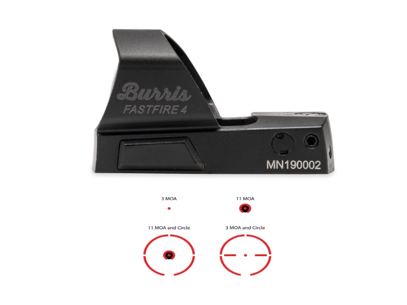 Burris FastFire 4 Red Dot Reflex Sight 300259 1x Magnification Matte Finish