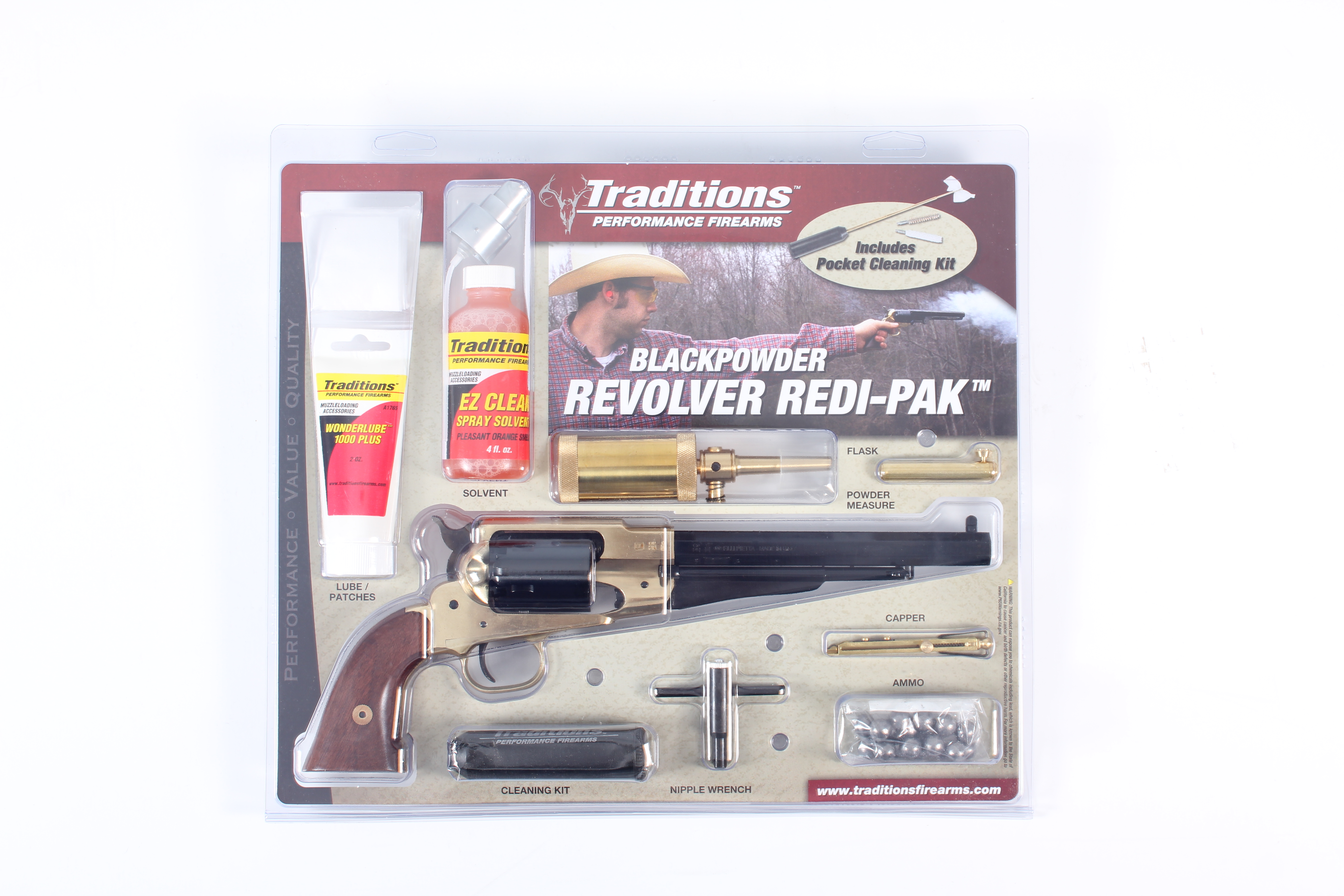 1858 ARMY .44 BL/WD PKG BRASS