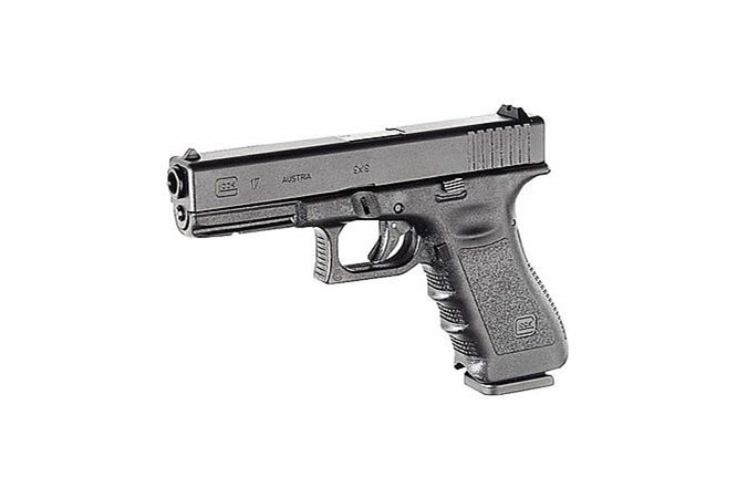 GLOCK G17 9mm Semi-Auto Pistol - Item #: GLUI1750203 / MFG Model #: UI1750203 / UPC: 764503001093 - G17 G3 9MM 17+1 4.49" FS     # 2-17RD MAGS | ACCESSORY RAIL