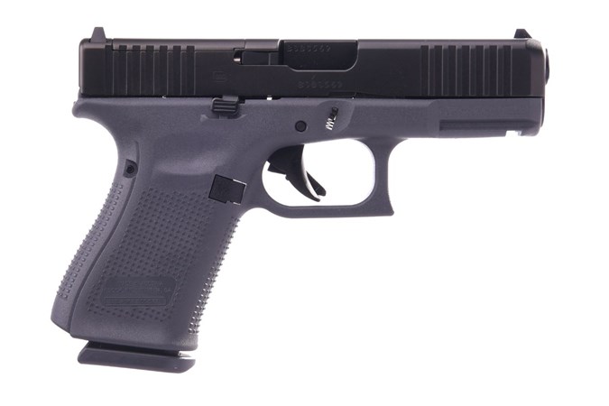 GLOCK G19 G5 MOS 9mm Semi-Auto Pistol - Item #: GLPA195S203MOSG / MFG Model #: PA195S203MOSGF / UPC: 764503048074 - G19 G5 9MM 15+1 4.0" MOS GRAY 3-15RD MAGS | FRONT SERRATIONS