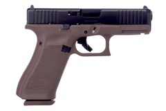 LIPSEY'S EXCLUSIVE GLOCK G45 G5 MOS 9mm 
Item #: GLPA455S201MOSD / MFG Model #: PA455S201MOSDE / UPC: 764503046513
G45 G5 9MM 10+1 4.0" MOS FDE 3-10RD MAGS | FRONT SERRATIONS