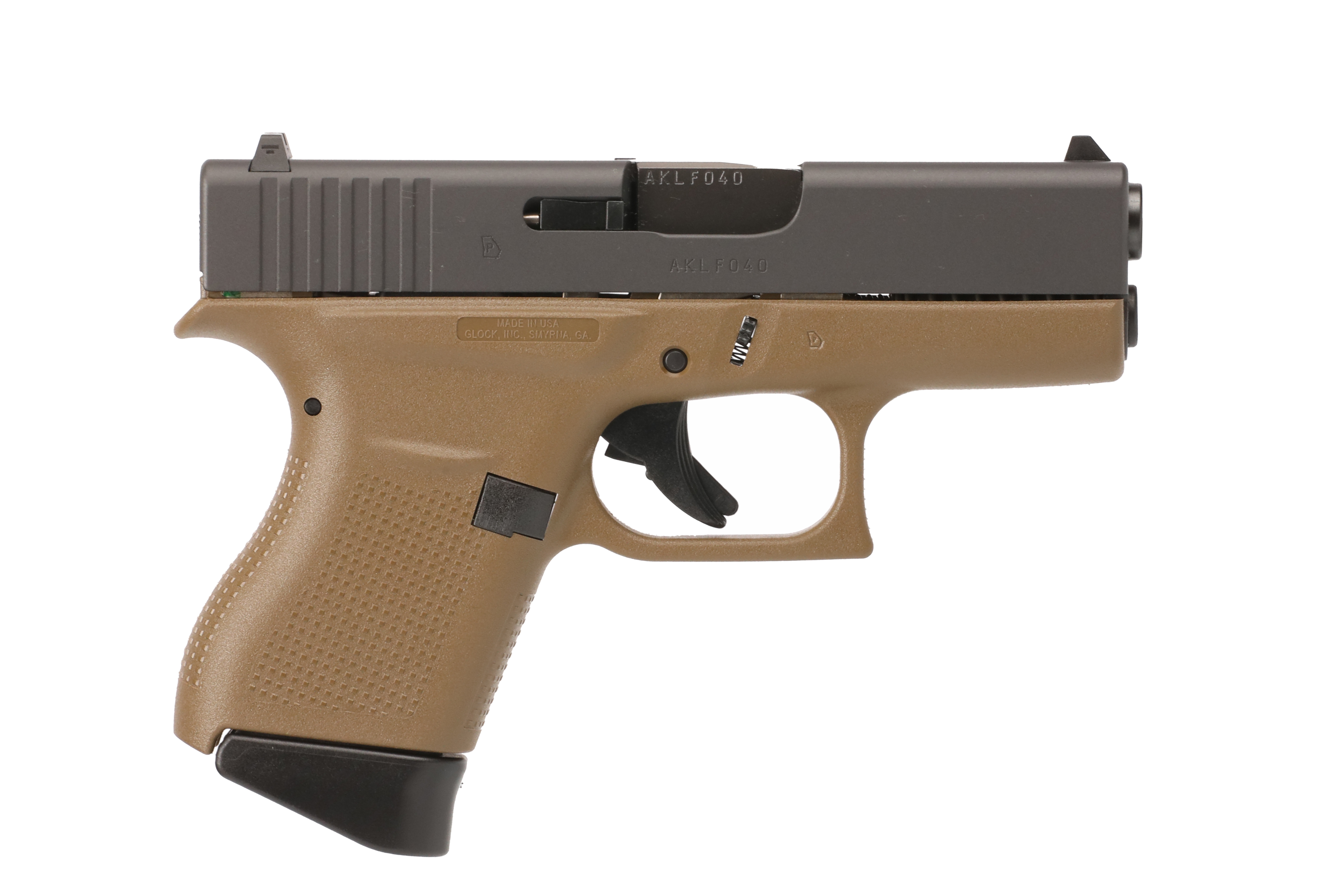 GLOCK UI4350201DE G43 9mm 3.39" Semi-Auto Pistol FDE 6+1 Capacity