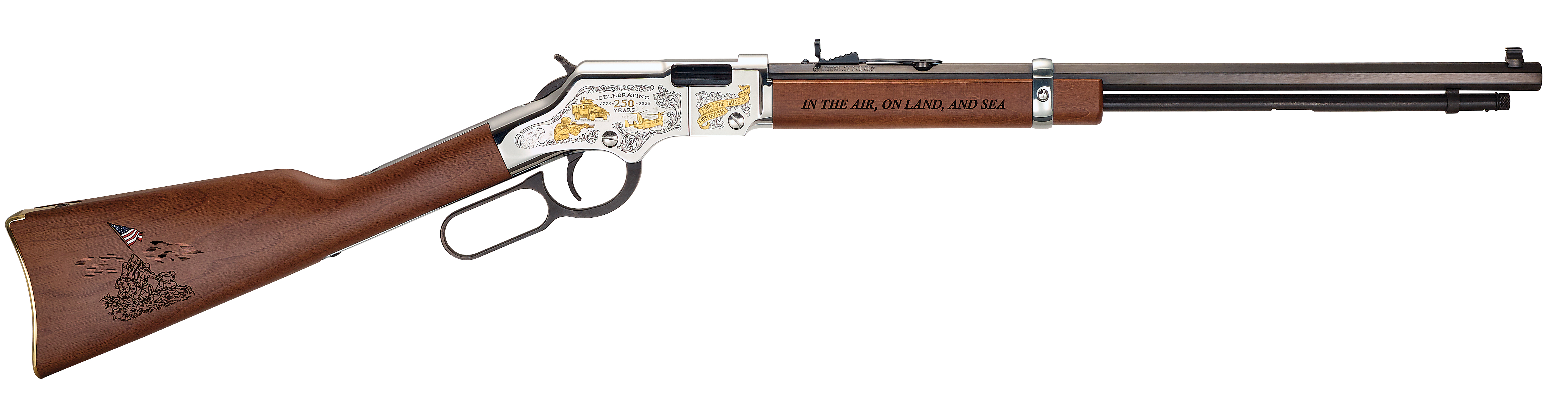 Henry H004MC Spirit of the Corps 22LR Tribute Edition Rifle 24kt Gold
