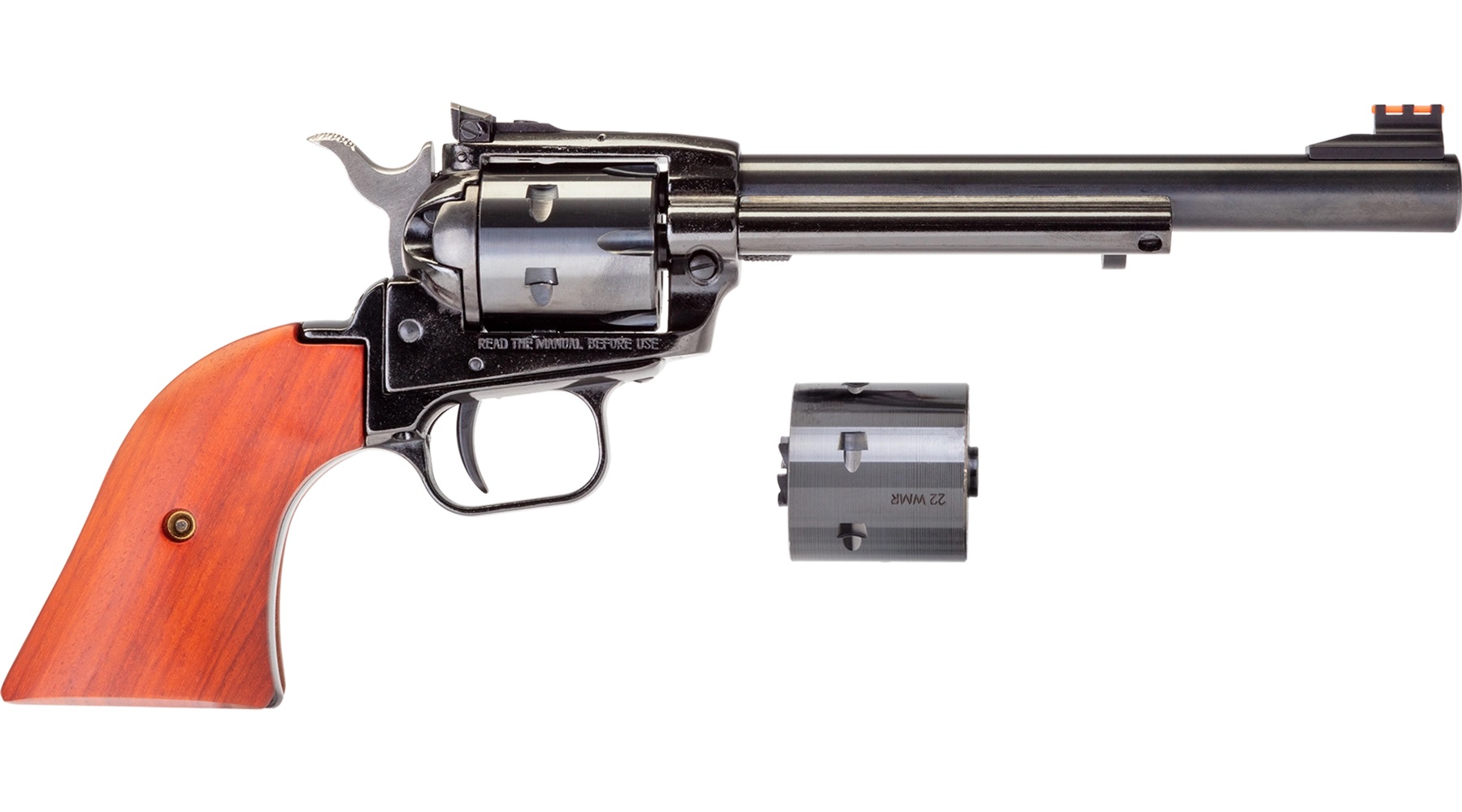 Heritage RR22MB6AS Rough Rider Small Bore 22 LR | 22 Magnum 6.5" Blue-img-0