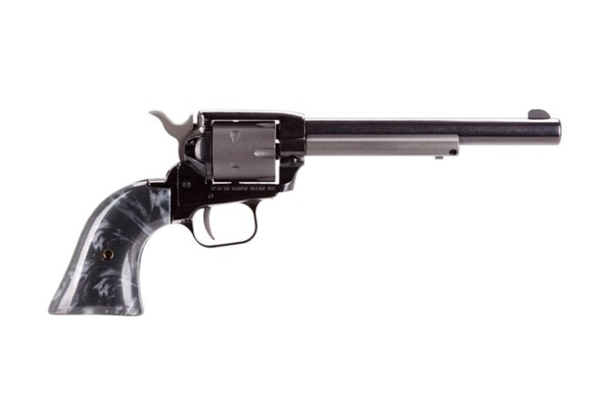 Heritage Manufacturing Rough Rider Bird Head 22 LR | 22 Magnum Revolver - Item #: HERR22MB6G / MFG Model #: RR22MB6G / UPC: 727962702888 - 22LR/22M BACK PEARL 6.5" 6RD # BLACK PEARL GRIP