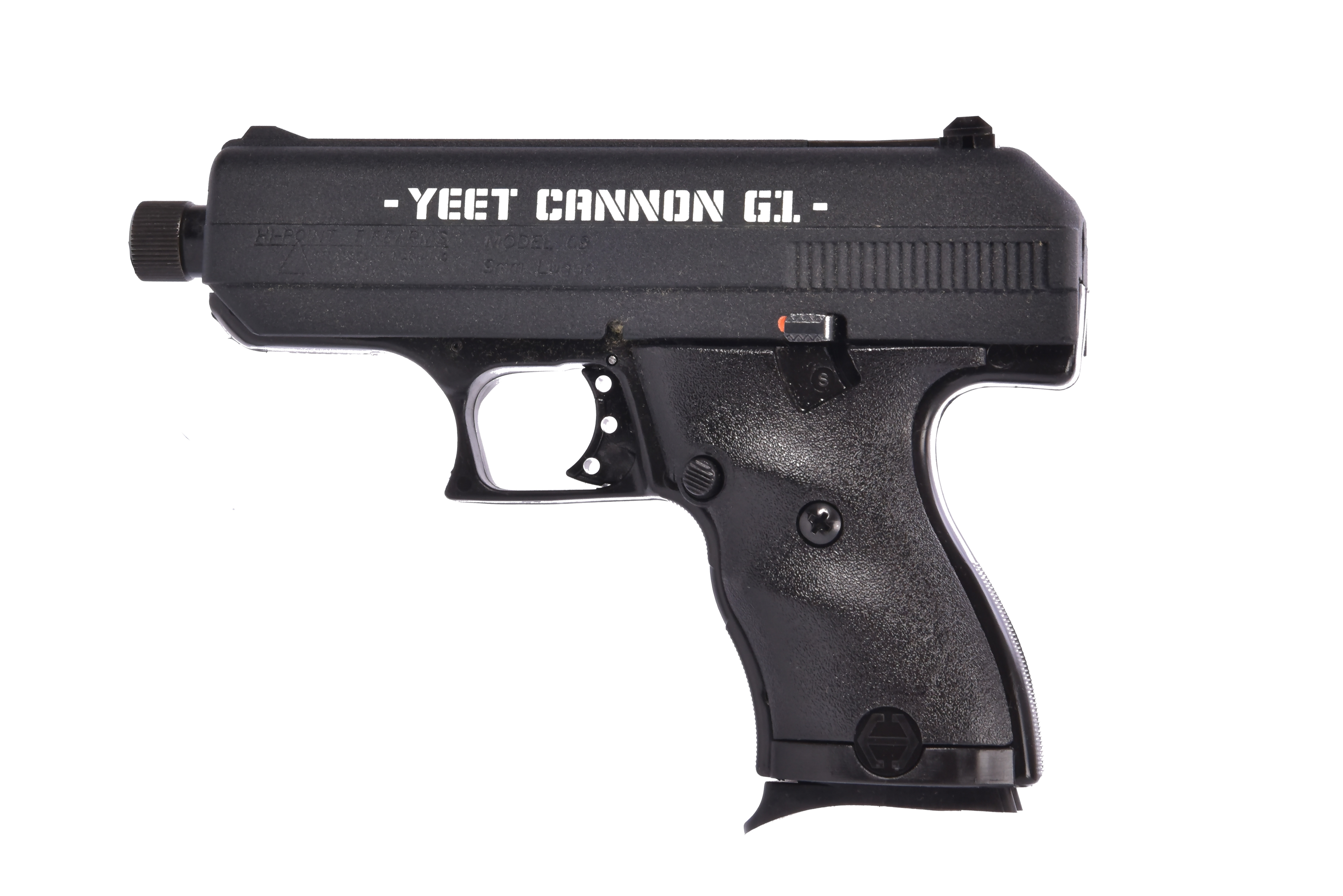 Hi-Point 916G1YCTB C-9 Yeet Cannon G1 9mm 3.5" Black Semi-Auto Pistol-img-0