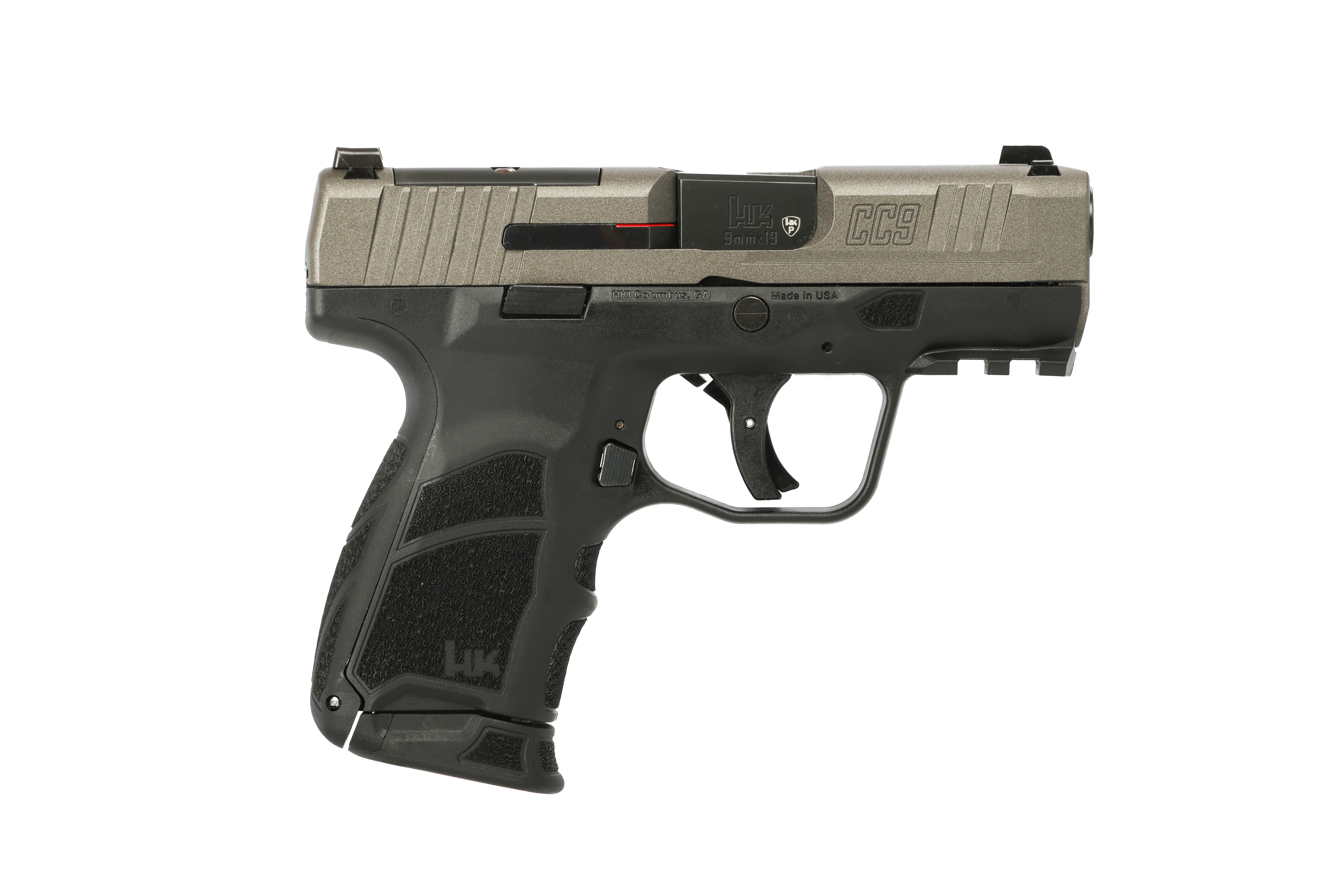 H&K 81001269 CC9 9mm 3.32" Tungsten Cerakote Semi-Auto Pistol