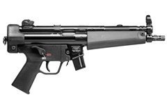a black gun with a scope