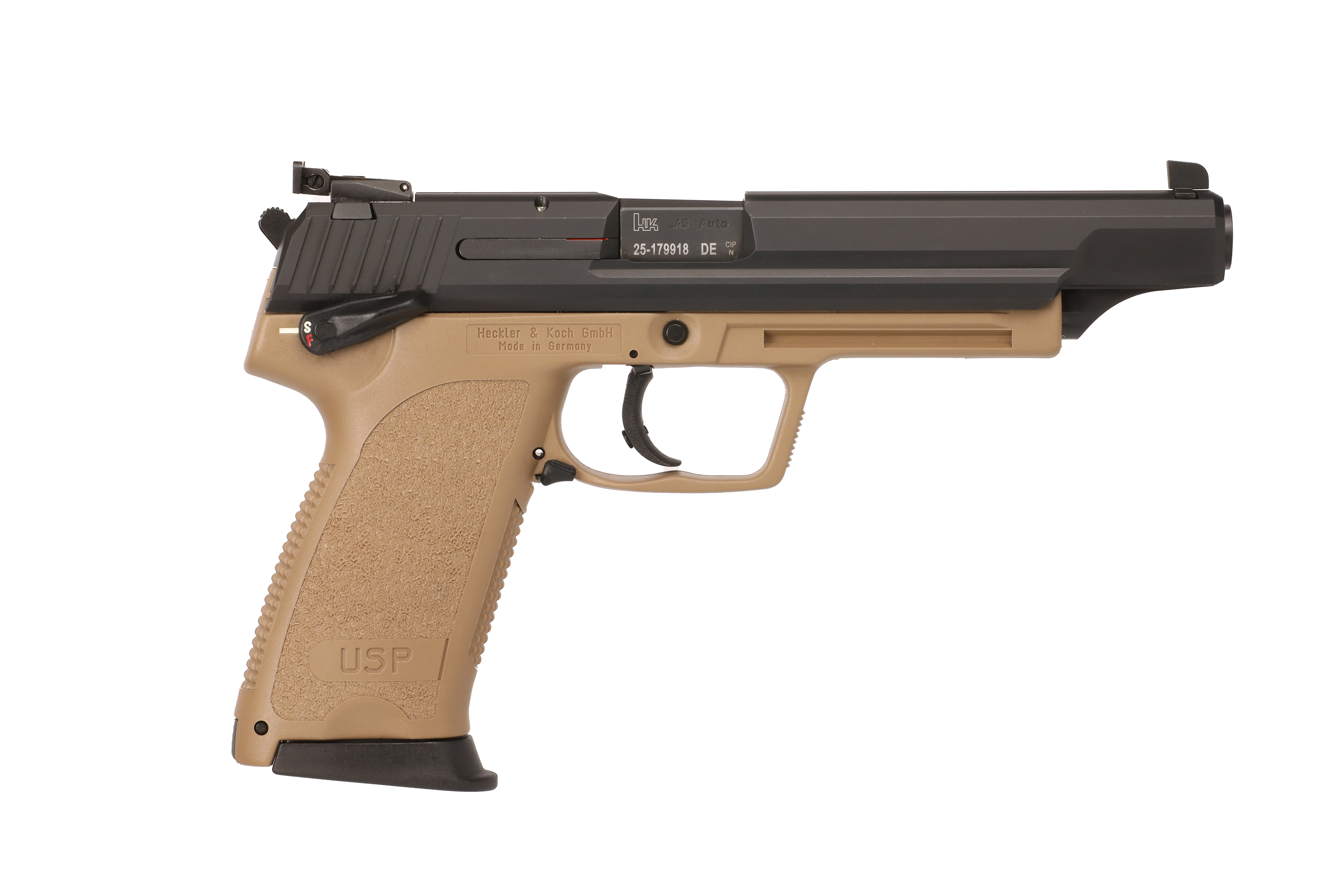 H&K 81000914 USP45 Elite 45 ACP 6.02" Blue Semi-Auto Pistol 12+1