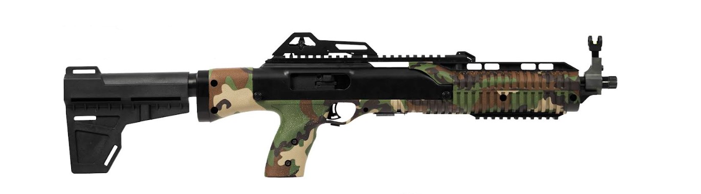 HI-POINT PISTOL 9MM 10RD 13.25” THREADED BRACE M81 CAMO