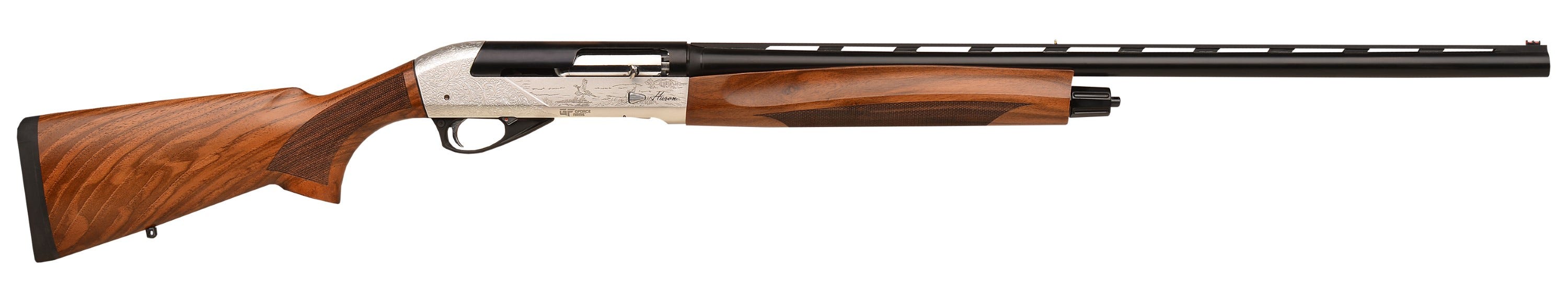 GForce GFHRN1228WNT 12GA Shotgun 4+1 Nickel/Black Turkish Walnut 28" Barrel