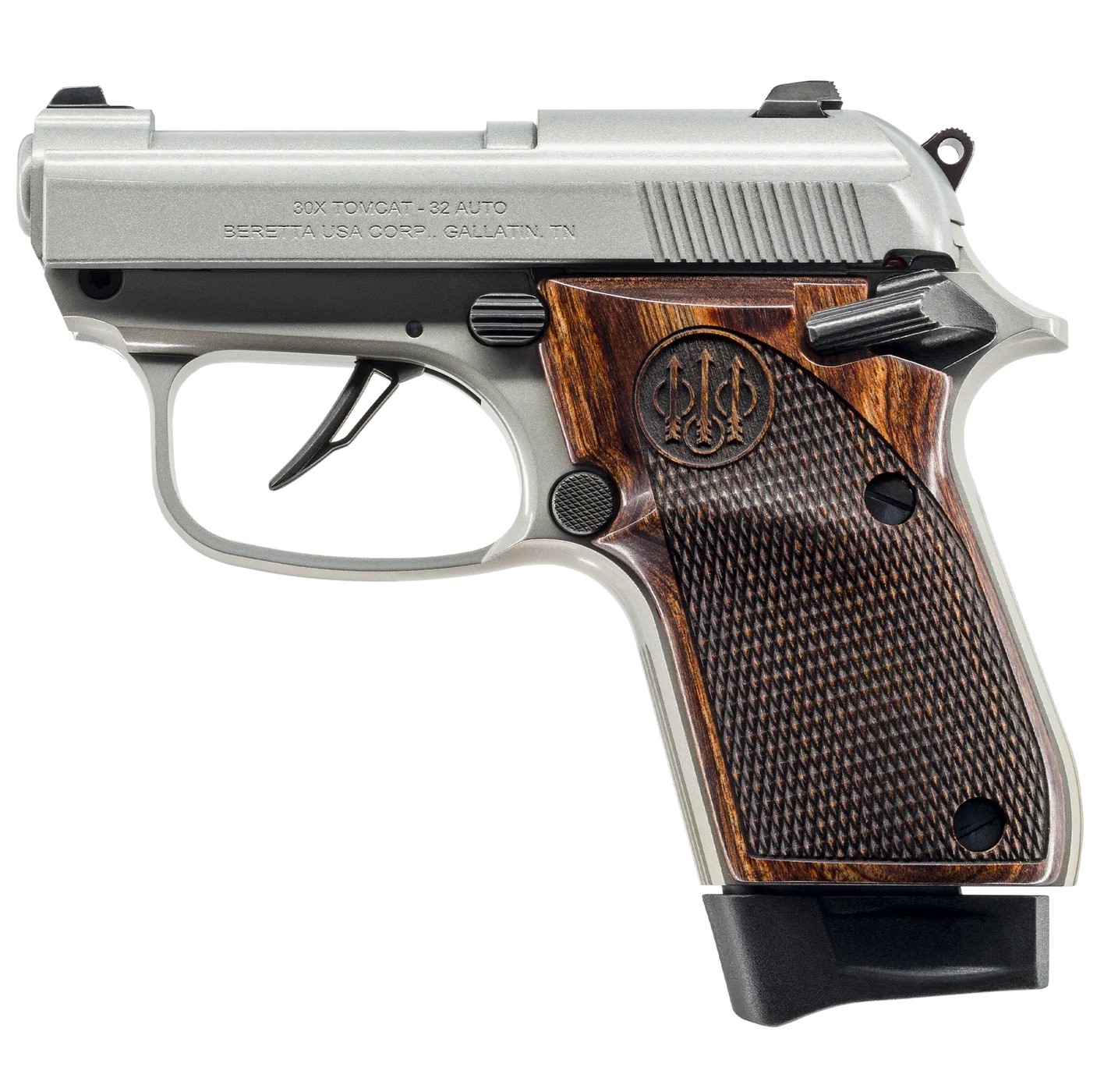 Beretta J30X32R8IN Tomcat 32 ACP 2.9" Inox Wood Grips 8-Shot