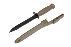 a knife with a handle