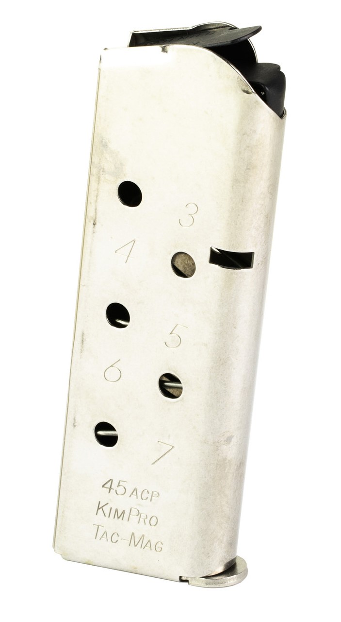 Kimber 1100813A 1911 KimPro Tac-Mag 7rd .45 ACP Compact Stainless Steel