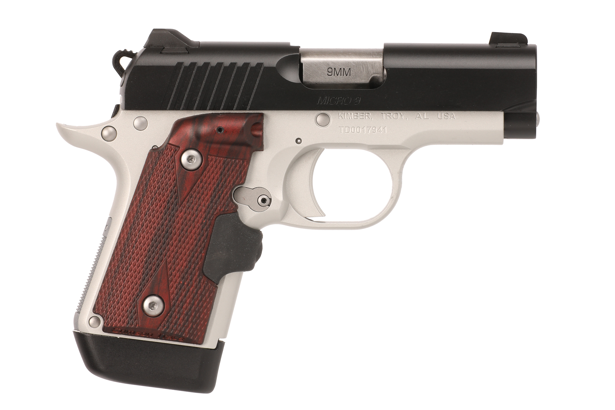 Kimber Micro 9 Pistol mm 3.15 in. barrel 7+1 rd. Laser Grip Two-Tone