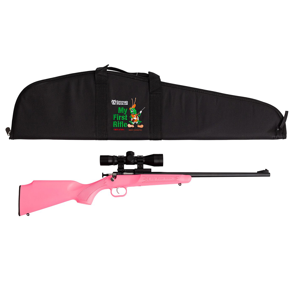 Crickett KSA2220BSC Youth .22 LR Rifle 16.12" Pink Stock Single Shot