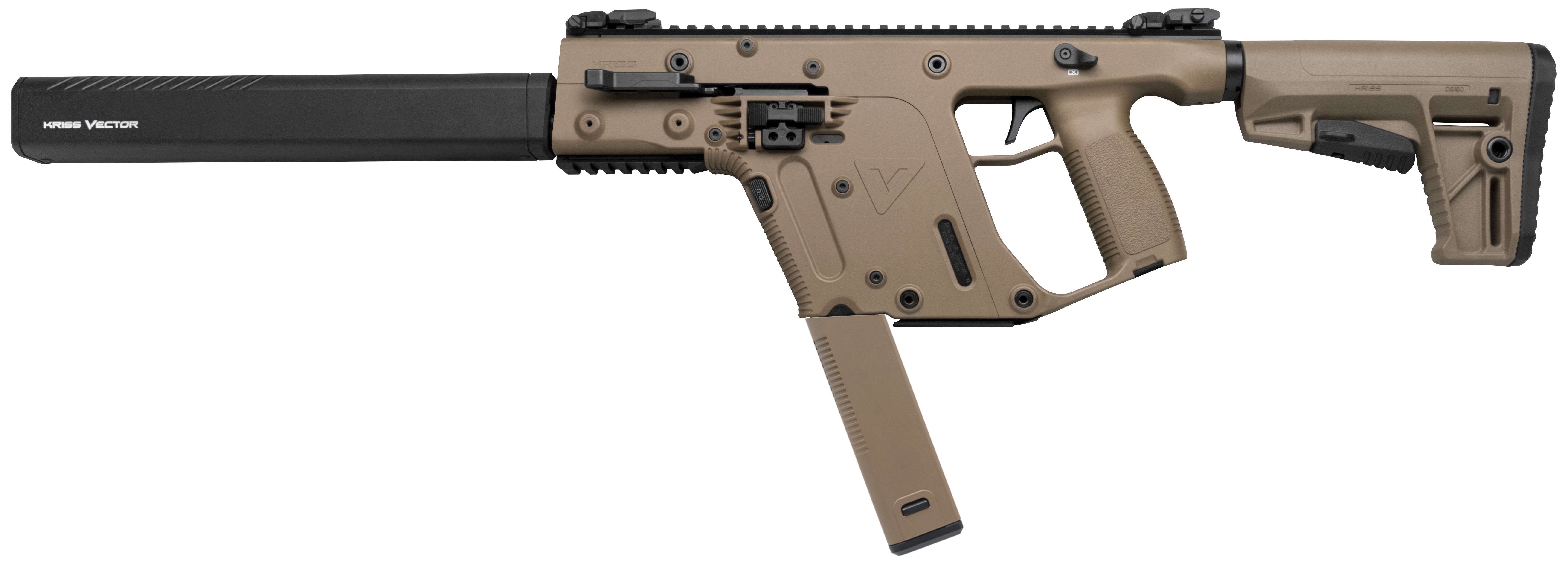 Kriss USA Vector Gen II CRB 10mm Auto Semi Auto Rifle 16" Barrel 15 Rounds M4 Stock FDE
