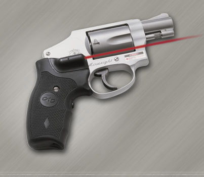 Crimson Trace Corporation Hi-Brite LaserGrip Fits S&W J Round Butt RubberWr - Crimson Trace Corporation - 0.50" AT 50 FT